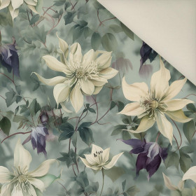 PASTEL FLOWERS WZ.4- Upholstery velour 