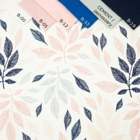 PASTEL LEAVES - looped knit 