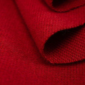 RED - Twill type coat fabric