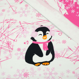 PENGUIN 2.0 / fuchsia M (50cm x 60cm) - panel single jersey TE210