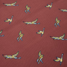 BIRD DANCE / maroon - Clothing woven fabric 