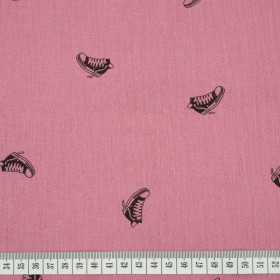 SNEAKERS / rose quartz - cotton muslin