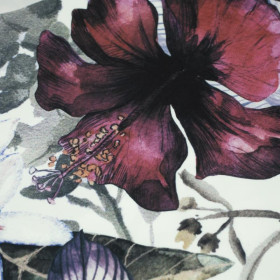 PARADISE FLOWERS - Nylon fabric premium