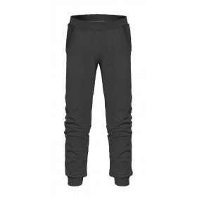 CHILDREN'S JOGGERS (LYON) - GRAPHITE - looped knit fabric 