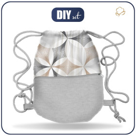 GYM BAG WITH POCKET - ROSETTE - sewing set