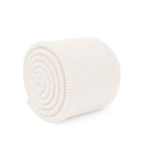 Elastic sweat in convex stripes SD - Cloud Dancer/ ECRU (D-02) 