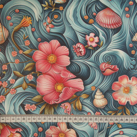 SEA WORLD pat. 2 (46 cm x 50 cm) - thick pressed leatherette