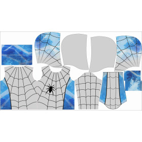 KIDS HOODIE (ALEX) - SPIDER’S WEB (grey) - sewing set