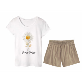 PAJAMAS-T-SHIRT "LINDA" -  DAISY - sewing set