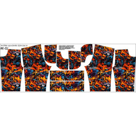 KID`S SHORTS (RIO) - STREET GRAFFITI WZ.1 - looped knit fabric 