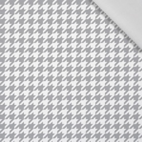 GREY HOUNDSTOOTH / WHITE - Cotton woven fabric