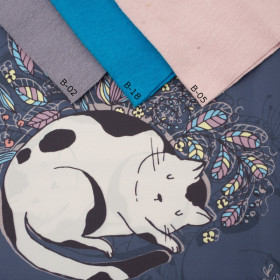 SLEEPY KITTIES - Nylon fabric