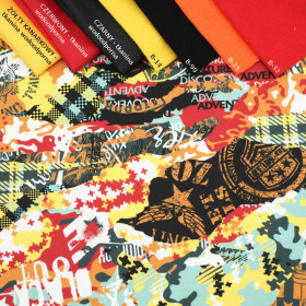 CAMOUFLAGE COLORFUL - Waterproof woven fabric