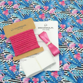 Women’s boardshorts - TROPICAL FLAMINGOS - sewing set