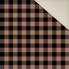 CHECK VICHY/ Mocha Mousse - Upholstery velour 