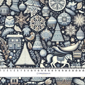 Vintage Christmas wz.25- Upholstery velour 