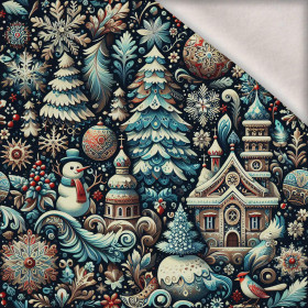 Vintage Christmas wz.29 - brushed knitwear with elastane ITY