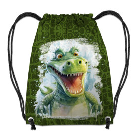 GYM BAG - WATERCOLOR CROCODILE - sewing set