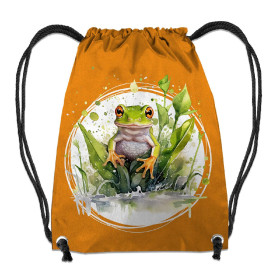 GYM BAG - WATERCOLOR FROG - sewing set