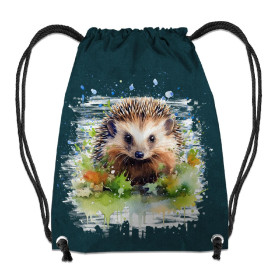 GYM BAG - WATERCOLOR HEDGEHOG - sewing set