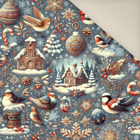 Vintage Christmas wz.27- Upholstery velour 