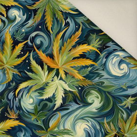 Hemp leaves WZ. 6- Upholstery velour 