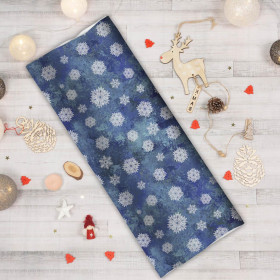 SNOWFLAKES PAT. 2 (WINTER IS COMING) - looped knit fabric