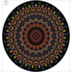 AFRICAN MANDALA -  big circle skirt panel 