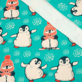 WINTER PENGUINS - thick looped knit 