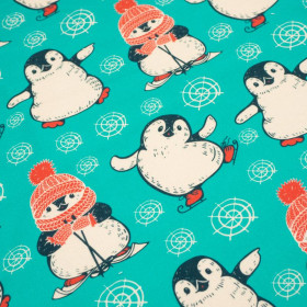 WINTER PENGUINS - thick looped knit 