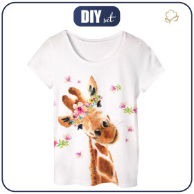 PAJAMAS-T-SHIRT "LINDA" -  GIRAFFE - sewing set