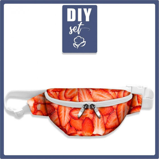 HIP BAG - STRAWBERRIES / Choice of sizes