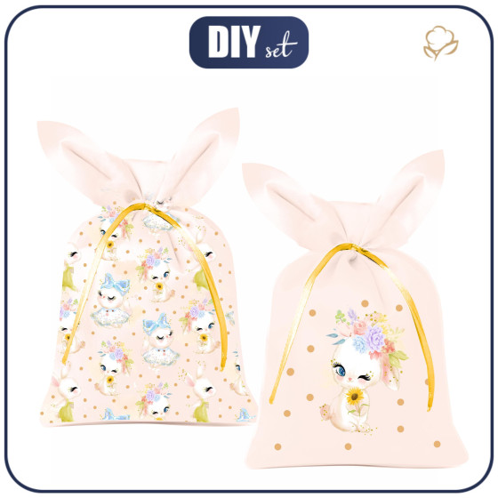 Gift pouches - BUNNY PAT. 3 (CUTE BUNNIES) - sewing set