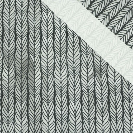 BRAID / grey - Waterproof woven fabric