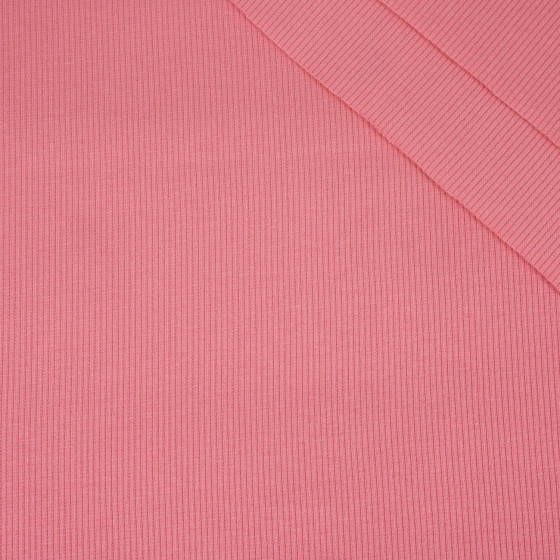 D-107 CANDY PINK - Ribbed knit fabric