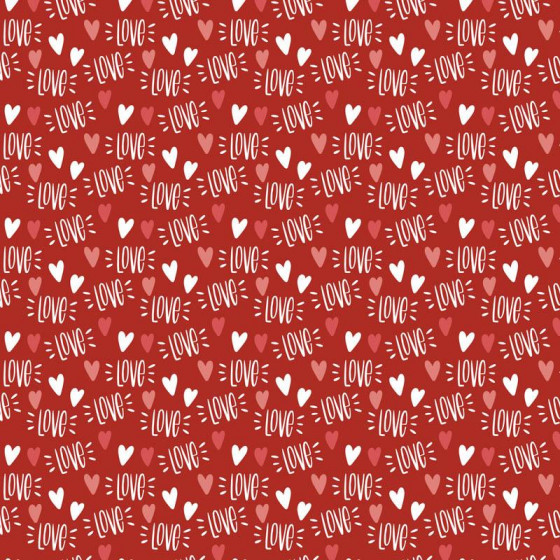 LOVE pat. 2 / red (BIRDS IN LOVE)
