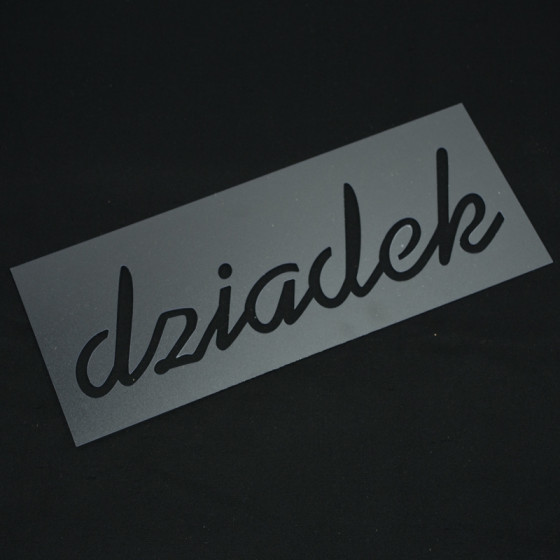 DZIADEK / lower case letters - Stencil