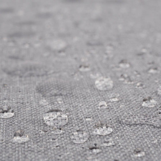 LIGHT GREY - Waterproof woven fabric linen imitation