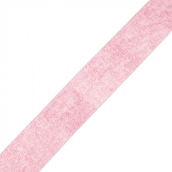 Woven printed elastic band - ACID WASH / ROSE QUARTZ / Choice of sizes