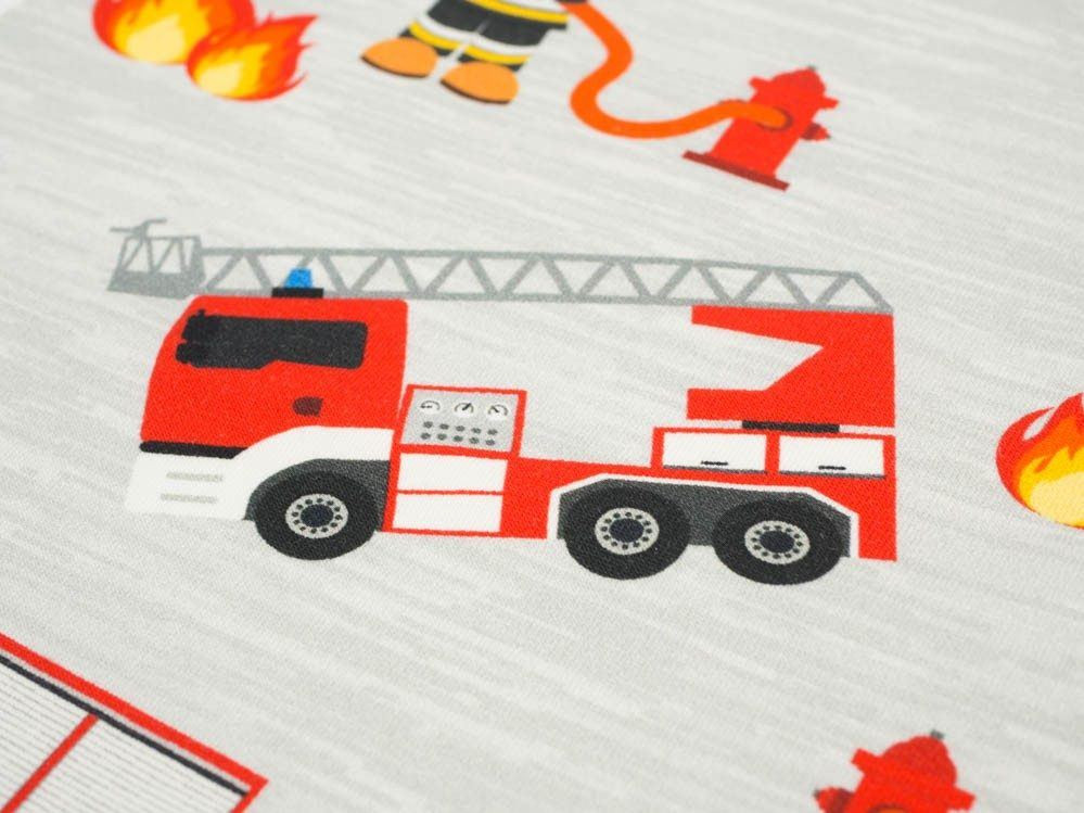 WOZY STRAŻACKIE / ogień - Jersey wiskozowy WE210