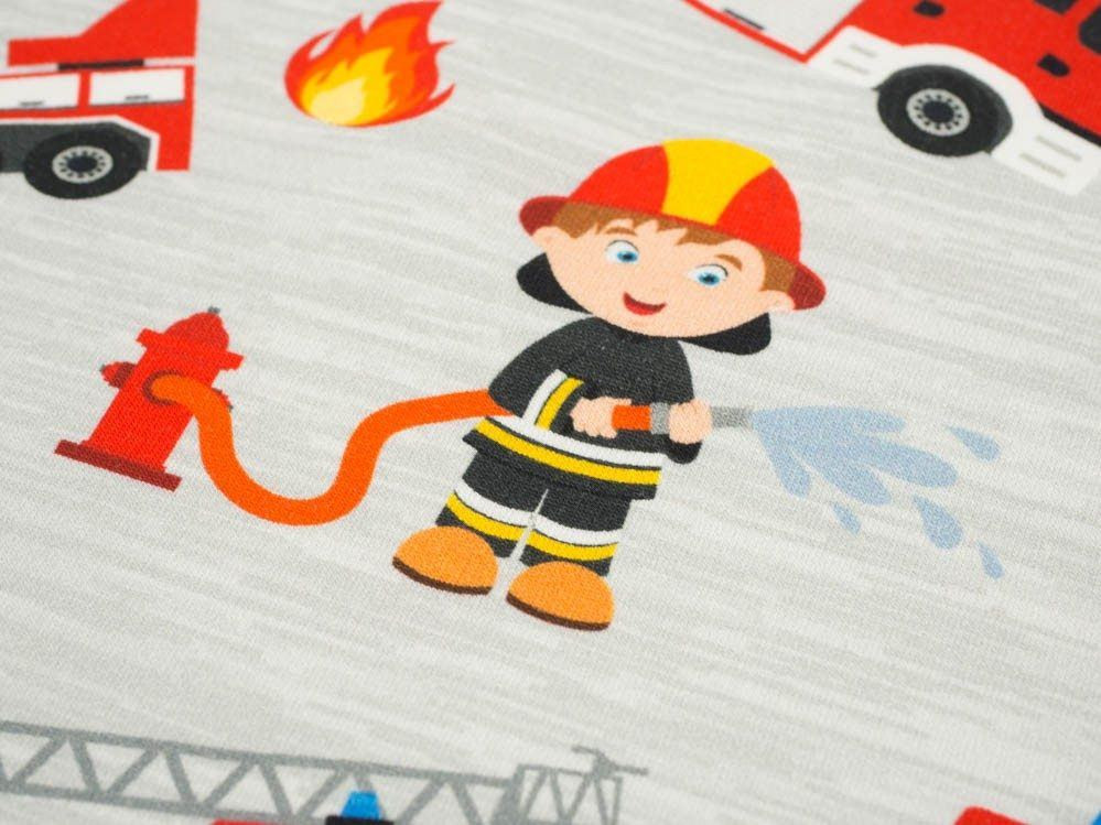 WOZY STRAŻACKIE / ogień - Jersey wiskozowy WE210