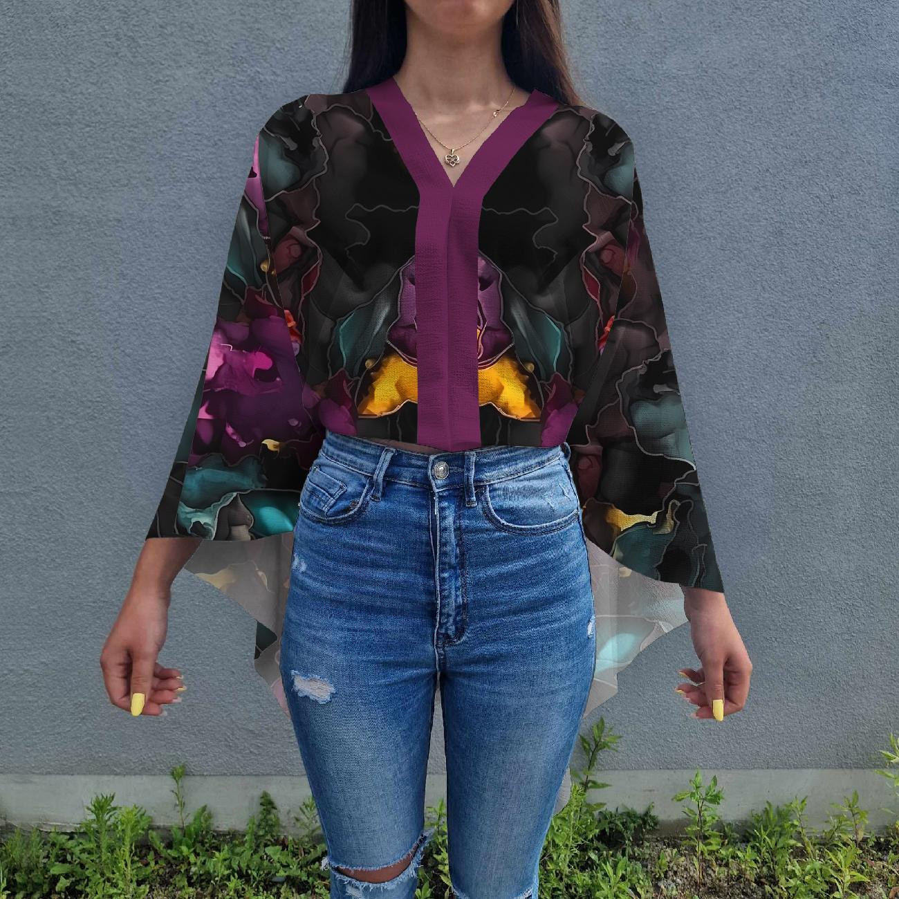 alcohol ink wz.6 - tkanina wodoodporna