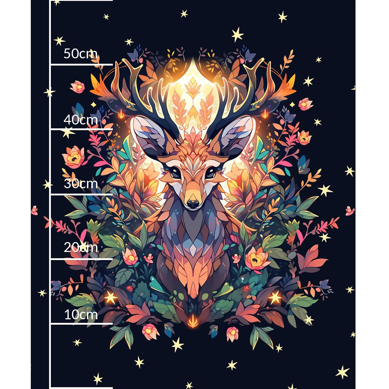 ANIMALS MANDALA wz.2 - PANEL (60cm x 50cm) dzianina pętelkowa z elastanem ITY