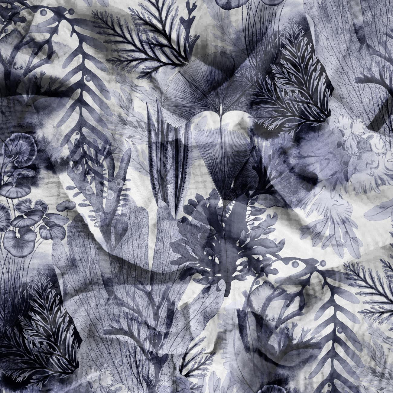 AQUATIC PLANTS wz. 1 - Muślin bawełniany