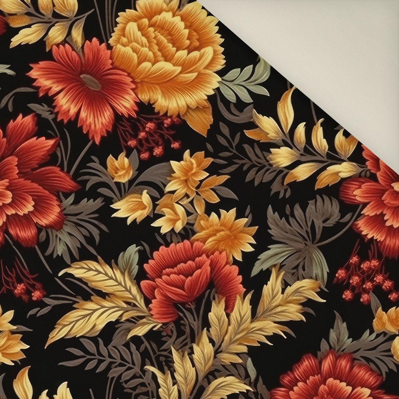 AUTUMN FLOWERS WZ. 8- Welur tapicerski