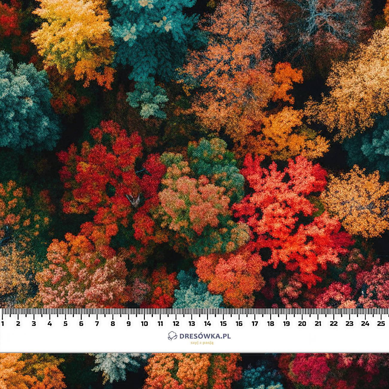 AUTUMN FOREST wz.4 - dzianina pętelkowa z elastanem ITY