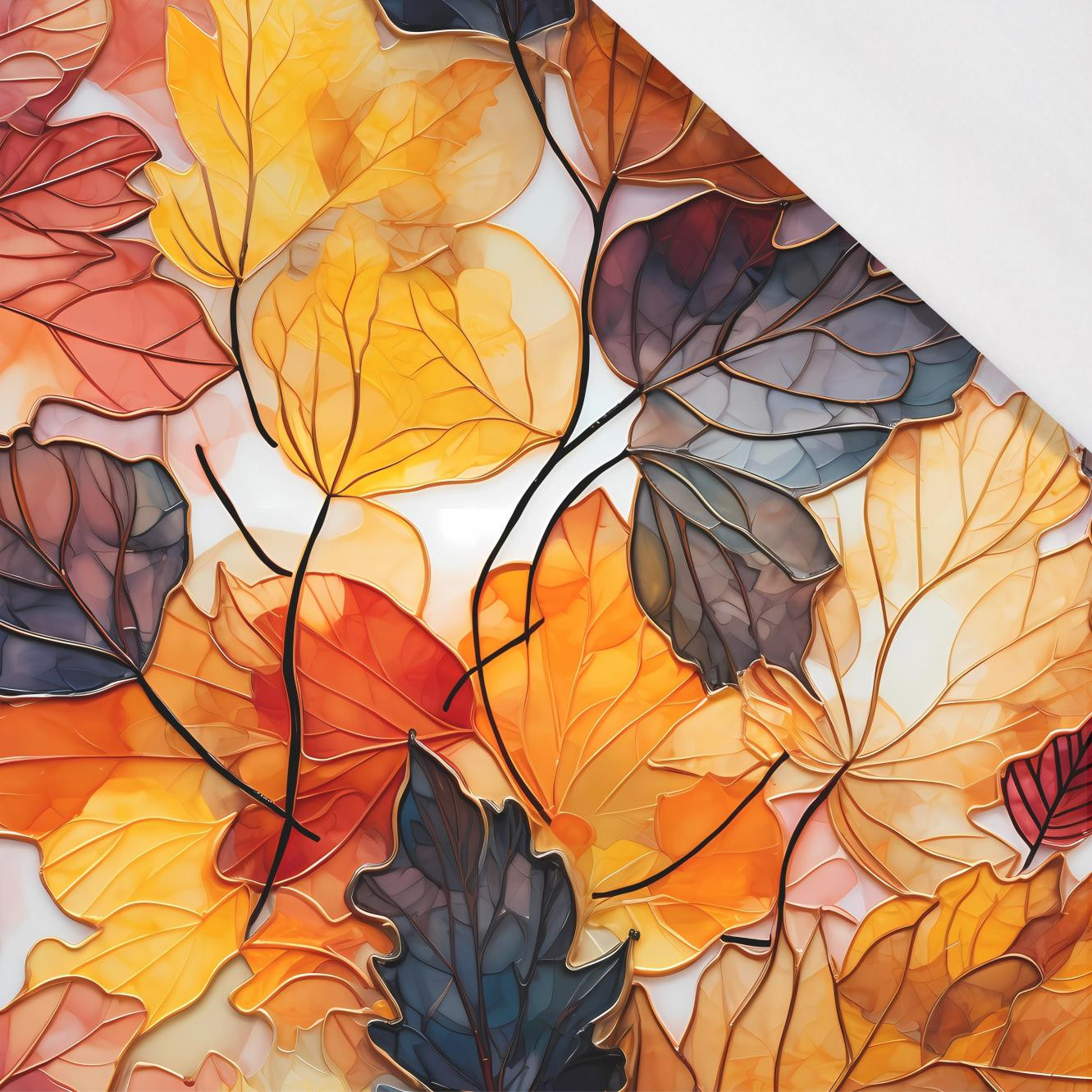 AUTUMN TIME WZ. 6 - Single jersey z elastanem