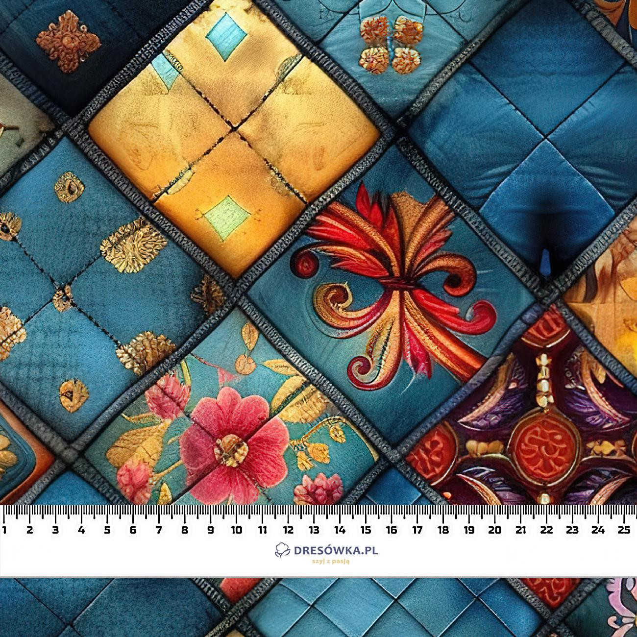Batik Quilt wz.10 - dresówka pętelkowa
