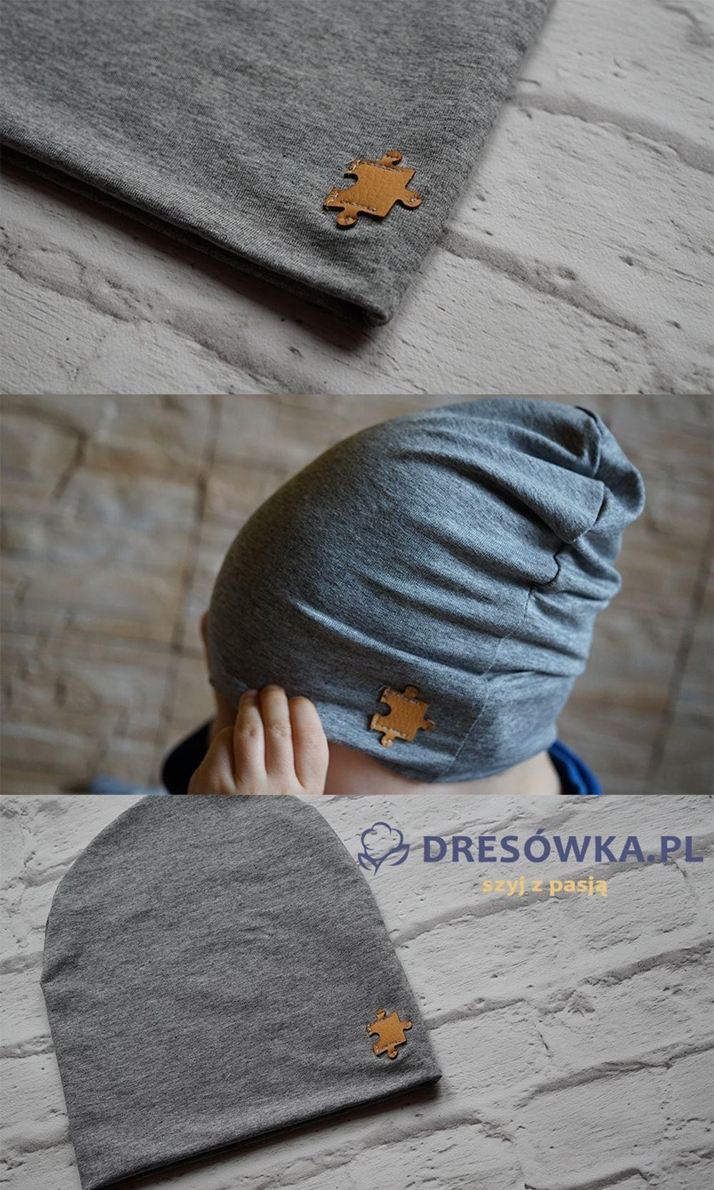 Czapka "Smerfetka" - PRZECIERANY JEANS (niebieski) / Rozmiar do wyboru