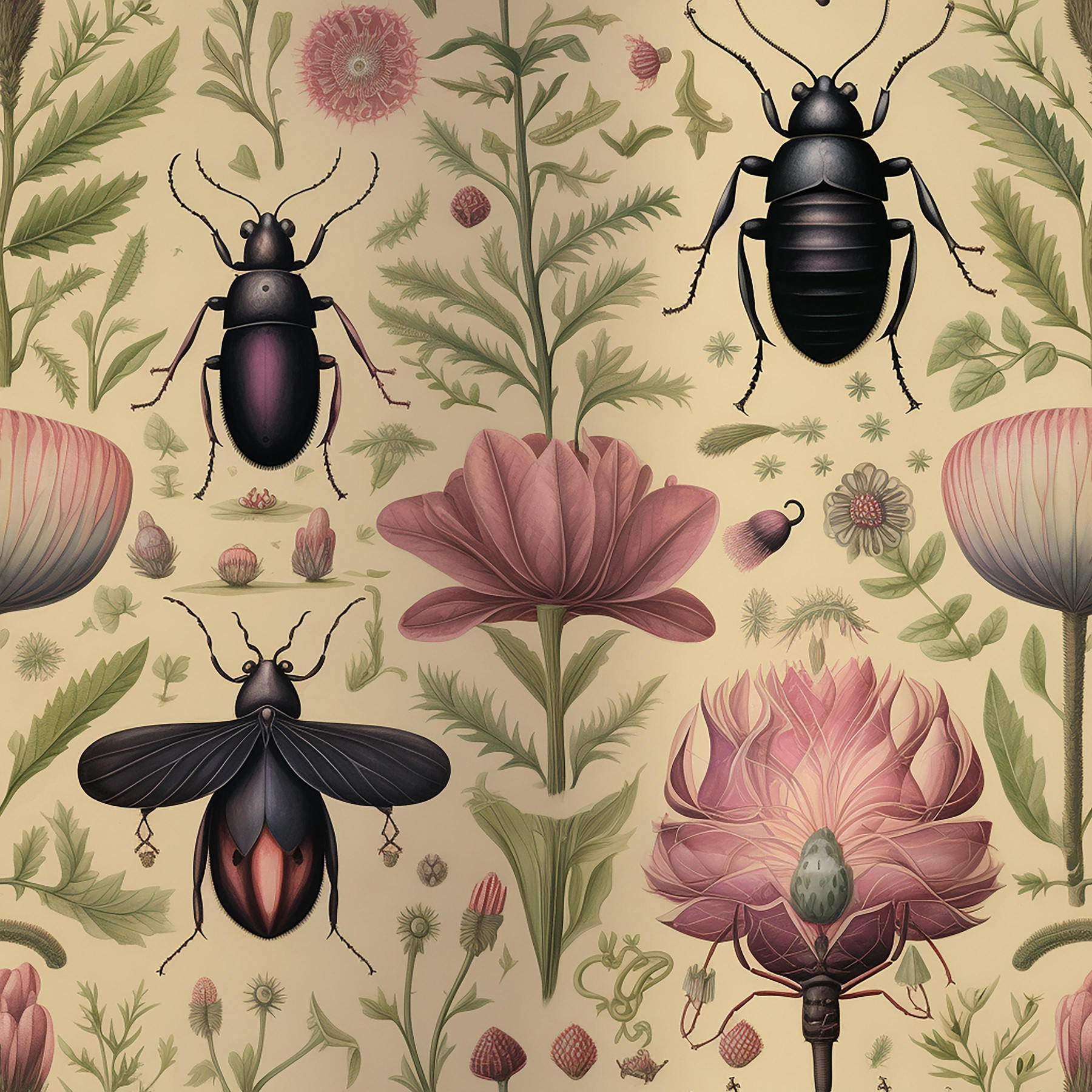 Botanical wz.3 - Muślin bawełniany